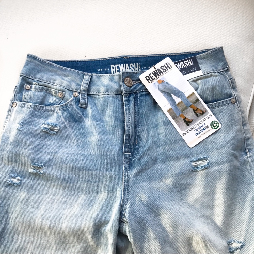 🆕 HIGH RISE STRAIGHT CROP BOYFRIEND JEANS! - Picture 5 of 8
